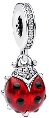 KUNSIR Charm Anhänger Damen 925 Sterling Silber für Armband Charms Beads passend für Pandora Armband und Halskette, Kompatibel mit Europäischen Armbänder für Frauen Mädchen C5