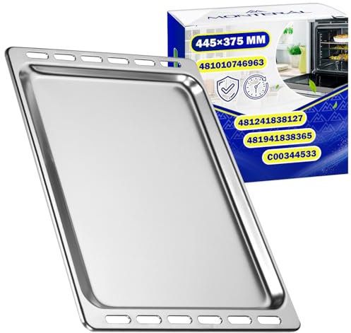Bandeja Horno 445x375 mm con Código Original 481010746963 481241838127 481941838365 C00344533 para Whirlpool para Indesit - Garantía 10 Años - MONTERAL