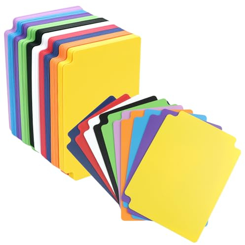 QWORK® 100 Piezas separadores tarjetas, 93.3x69mm card divider plástico, para juegos, cartas deportivas