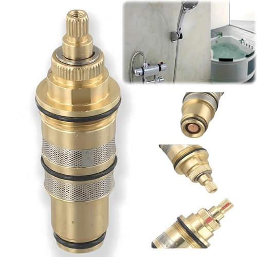 Cartouche de douche thermostatique Br-Ass de rechange, cartouche thermostatique de rechange pour douche C/artridge, R/eplacement S/hower C/artridge, contrôle de la température Br/Ass Re/Placement