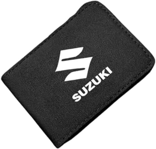 genmaimeifumu 1 Pezzi Porta Documenti Auto per Suzuki Swift Sport 2024 2025, Custodia Patente Porta Carte Organizer Business Accessori Durevoli Design Sottile Similpelle,Black