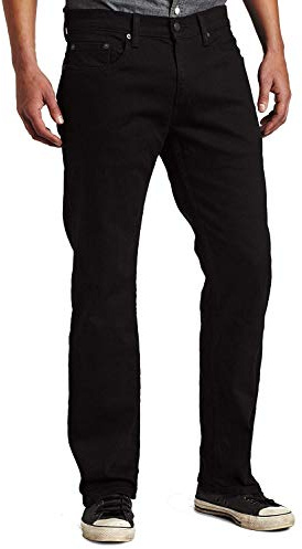 Levi's Men's 559 Relaxed Straight Fit Jean - 42W x 30L - Black - Stretch