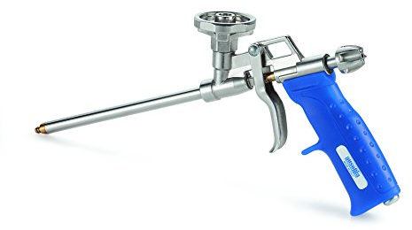 AUSONIA 48504 PISTOLA PROFESIONAL PARA ESPUMA DE POLIURETANO DE ALUMINIO DE 30 CM, CON BOQUILLA DE 2 MM, CAÑÓN DE 16 CM Y VÁLVULA CÓNICA