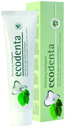 ECODENTA whitening toothpaste with mint oil, sage extract and Kalident, 100 ml(pack of 2)