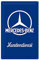 Nostalgic-Art Retro Blechschild, 15 x 20 cm, Mercedes-Benz – Kundendienst – Geschenk-Idee für Mercedes-Benz Fans, Original Lizenzprodukt (OLP), aus Metall, Vintage Design, Blechschilder Sprüche