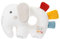 Fehn Baby Ring Greifling Elefant fehnNATUR - Kuscheltier mit Bio Baumwolle - Babyspielzeug mit Rassel & Rascheltier zum spielerischen Lernen - Greif Spielzeug für Babys & Kleinkinder ab 0+ Monaten