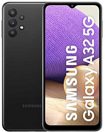 2021 Samsung Galaxy A32 5G Dual SIM, 64GB, 4GB RAM, Impresionante Negro (Reacondicionado)