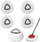 5 Pack Mop Replacement Heads ,Spin Replacement Mop Heads Mops Refill Compatible for vileda 1 Tank System , Microfiber Swivel Mops Refill,Deep Clean,Machine Washable and Easy to Replace