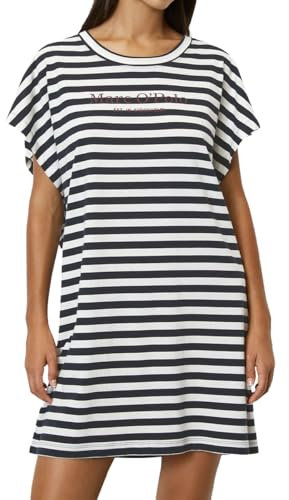 Marc O´Polo Women's Mix&Match Dress Night Shirt, Navy/White, Small