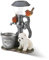 Solar Garden Resin Dog Statue Decoration, Outdoor Ornaments and Gifts, Animals Climbing Waterproof Lights for Home Lawn Patio Balcony