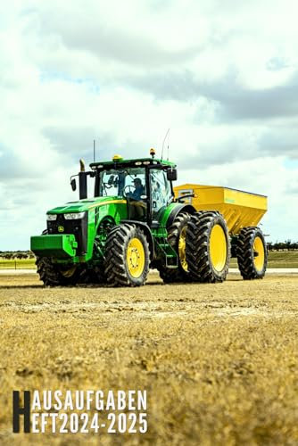 Hausaufgabenheft 2024/2025: Traktor - Schulplaner Für Grundschule, Mädchen, Jungen, Teenager Mit Wochenplaner Und Mehr| Raum Für Fach, Aufgaben, Notizen