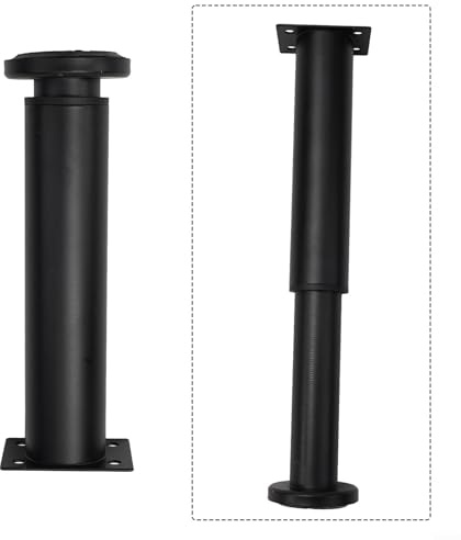 Staffa regolabile multifunzione per trave da letto, con capacità telescopica per resistenza strutturale, colore nero (18-32 cm)
