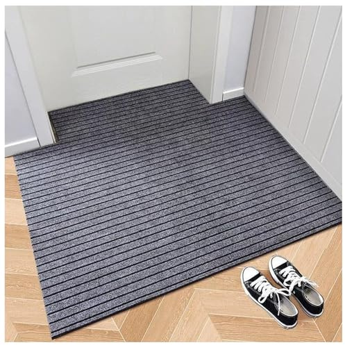 Dörrmatta Inomhus, Smutsfångare Och Absorberande Entrématta, Halkfri Gummibaksida, 6mm Låg Profil, Klippbar Golvmatta För Framdörr, Hall & Husdjur(40 x 90 cm)