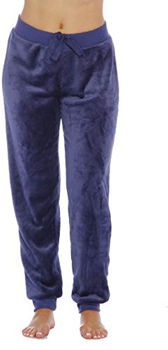 Just Love Velour Pajama Pants Joggers for Women 6317-Navy-1X