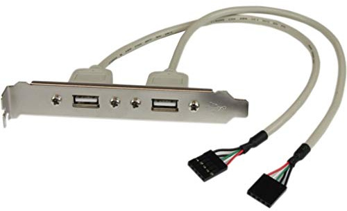 StarTech.com USB-Panel med 2 Portar A Hona Kortplattadapter - 5-stifts inline (F)