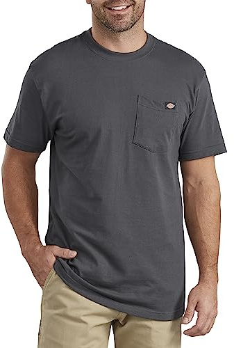 Dickies Men's Short Sleeve Pocket Tee Big-Tall, Charcoal, Large Tall