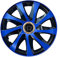 Radzierblende Drift EXTRA schwarz/blau 16 Zoll 4er Set