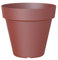Artevasi Capri-Topf, Runder Plastiktopf, 50cm, Farbe: Dunkelrot