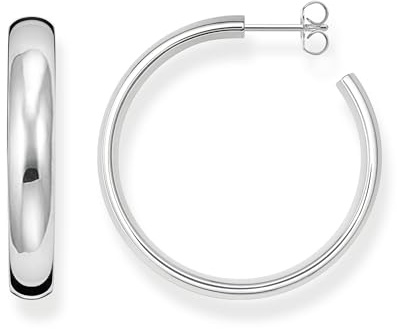 THOMAS SABO Creolen Chunky mittelgroß Silber 925 Sterlingsilber