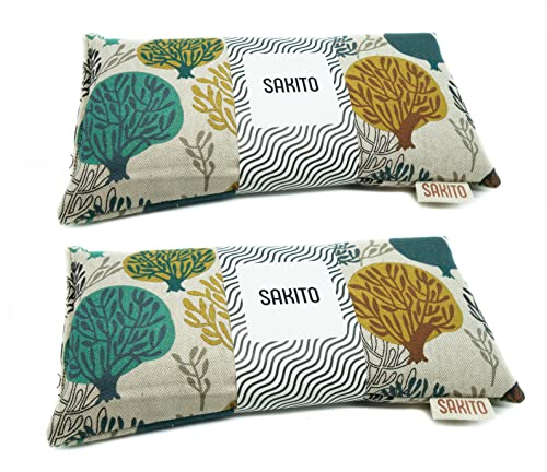 2 (pcs) Bouillotte Micro-onde (25x12 cm) - Coussin Chauffant Naturel pour les Douleurs Menstruelles - Utilisation Chaude ou Froide - Grande Rétention de Chaleur - Parfum Lavande