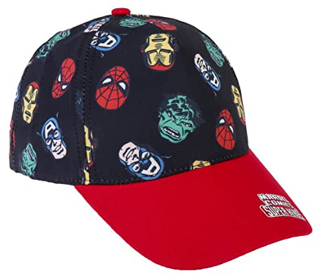 CERDÁ LIFE'S LITTLE MOMENTS Mixte Bébé avec Casquette À Visière Incurvée Avengers, Noir, 4-8 Ans EU