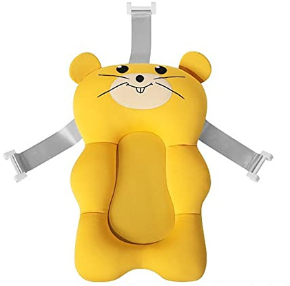 Baby badkudde baby badkar kudde, nyfödda småbarn baby badkar säte badmatta, halkfri mjuk bekvä badkarskudde och soffa för nyfödda småbarn