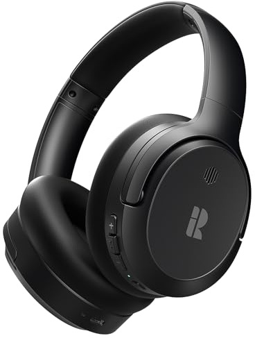 Calmbee Bluetooth Headphones, Hybrid Active Noise Cancelling Wireless Headphones Over Ear with Microphone, Up to 140H Playtime, Transparency Mode, Deep Bass, Clear Calls, Comfort fit for Travel, Home