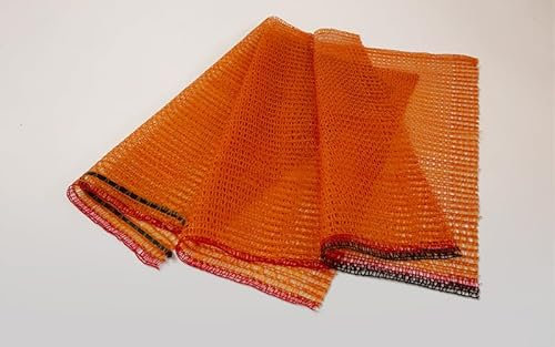 EraGreen 10 sacchi Raschel, 31 cm x 50 cm, con cordoncino e 5 kg di peso – sacchetti per patate e cipolle – sacco a rete per legna da ardere