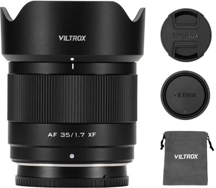 VILTROX APS-C AF 35 mm F1.7 obiettivo per Fuji X Mount, autofocus obiettivo focale fisso, compatibile con fotocamere Fujifilm X-Mount X-S10 X-S20 X-A7 X-M5 X-E4 X-T1 X-T10 X-T2 X-T20 X-T3 X-T4 X-T100