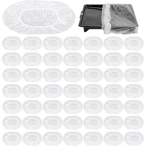 50 Pack Paint Tray Liners, 9 Inch Roller Tray Liners for Painting, Disposable Paint Pan Liners for Walls and Ceilings, Easy Cleanup and Color Change for DIY Projects