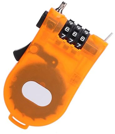 aqxreight Lucchetto Antifurto con Password con Coulisse Lucchetto Retrattile per Casco Moto per Armadietti Materiale per Cassette degli Attrezzi Qualsiasi Regolazione per Casco con Password per