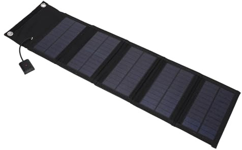 aqxreight Vikbar Solladdare 10W 5V Polykristallin Silikonpanel Mobiltelefon Power Bank för Utomhusaktiviteter Uteffekt 10W en Effektiv Omvandlingspanelspänning Utgången är Solenergi
