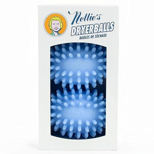 Nellie's Dryerballs - Eco-Conscious Laundry Dryer Balls - Softens Fabrics, Reduces Wrinkles, and Shortens Drying Time - Dryer Sheet Alternative (2 Pack) - (Made in Canada)
