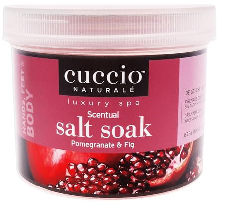 Cuccio naturale Professional pedicure pedicure Salt soak, melograno e fico 822 g