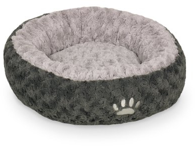 Nobby Komfortbett Donut Seoli, dunkelgrau-hellgrau, Ø 80