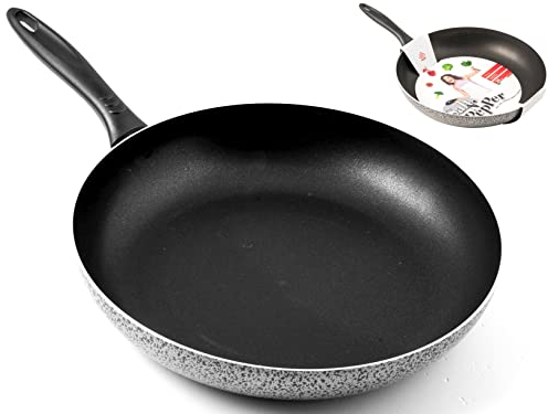 Home Salt N'Pepper Padella in Alluminio, Rivestimento Antiaderente, 34 cm
