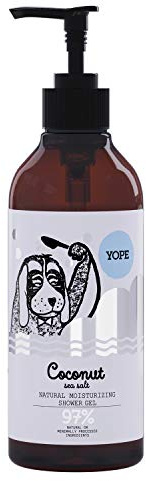 YOPE natürliche Duschgel | 400ml | Coconut & Sea Salt | Regenerieren | Feuchtigkeitsspendend | 97% aus natürlichen Zutaten