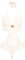 Bracli 2052 Perlenbody SYDNEY (zweireihig) S, M, L in 4 Farben Größe L, Farbe Creme