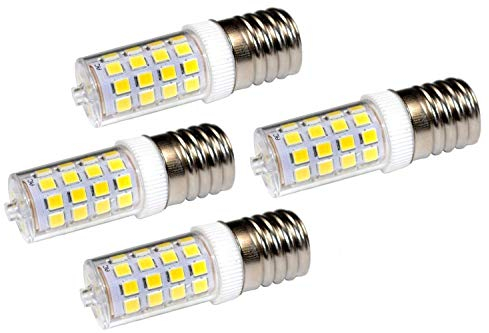 HQRP 4 piezas 220V E17 LED Bulbo Regulable Blanco Frio compatible con LG 6912W1Z004B Bombilla de microondas Reemplazo