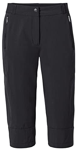VAUDE Damen Women's Farley Stretch Capri Iii Hose, Schwarz, 38 EU