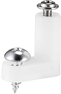 sourcing map 50Pcs Circuit Board PCB Spacers L Shape Insulated Plastic Fixed Mounting Feet 0.8'' Supporting Height with Screws