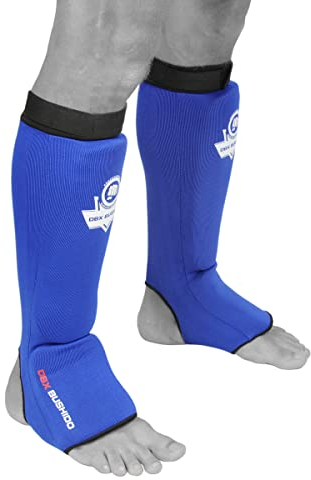 DBX BUSHIDO SPORT Schienbeinschoner Kickboxen - Schienbeinschoner Herren - Effektives Training für Der Kickboxer - Kickboxen Schienbeinschützer für Kampfsport - Kickboxen Zubehör