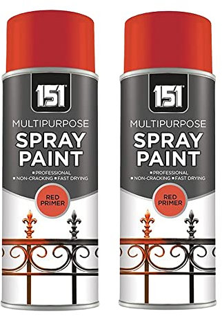 Multipurpose Red Primer Spray Paint (Pack of 2)