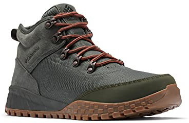 Columbia Mens Fairbanks Mid, Gravel/Dark Moss, 7.5