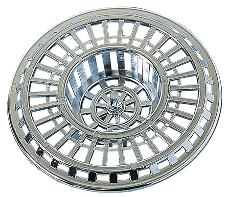 Wirquin 30723217 Grille plate pour évier Ø70 en polypropylène chromé