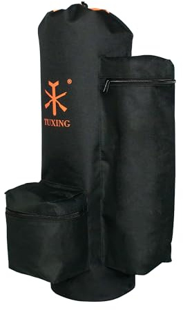 TUXING Pcp Tanque de Fibra de Carbono, Paintball Tanque de Aire y Cilindro Bolsa Bolsa Mochila (6,8 L/9 L)