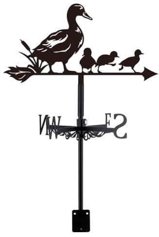 SUPERDANT Girouette de Jardin Exterieur Canard Girouettes Girouettes de Toit pour Jardin Ferme Décoratif Extérieur Outil de Mesure du Vent Deco Jardin Exterieur