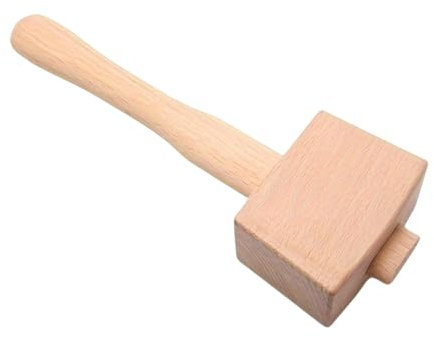 Mazo de madera de haya, herramienta grande de madera de haya, martillo de carpintero profesional, martillo de carpintero para carpintería