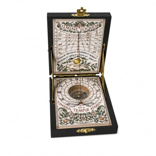 Hemisferium Kit scientifique d'astronomie : montre solaire Kepler de poche (H-04) avec boussole et rose des vents | Réplique historique fonctionnelle (siècles XVI-XVII) | Jouet éducatif STEM et de