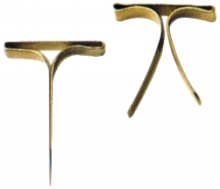 Alco Musterbeutelklammern 1000 Stück, Flachkopf, 19 mm